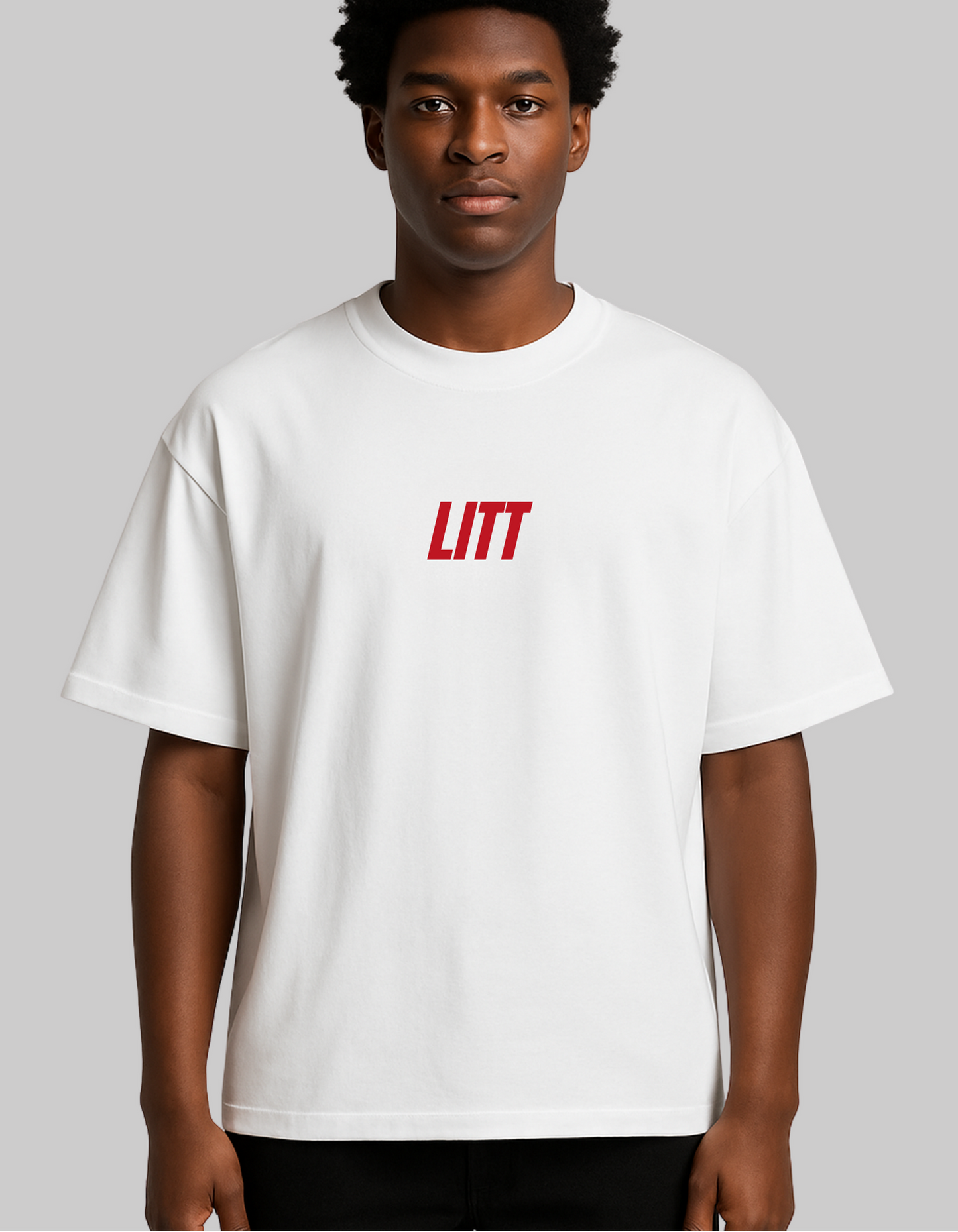 Signature Red (350 GSM Heavy Cotton Boxy Tee)