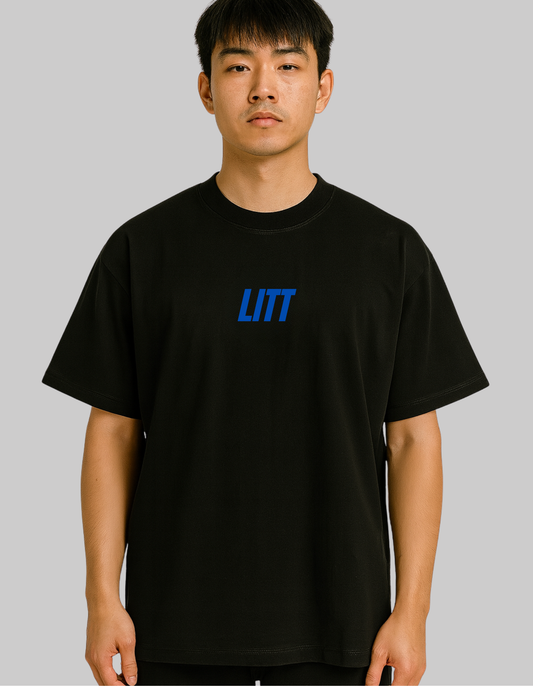 Signature Blue (350 GSM Heavy Cotton Boxy Tee)